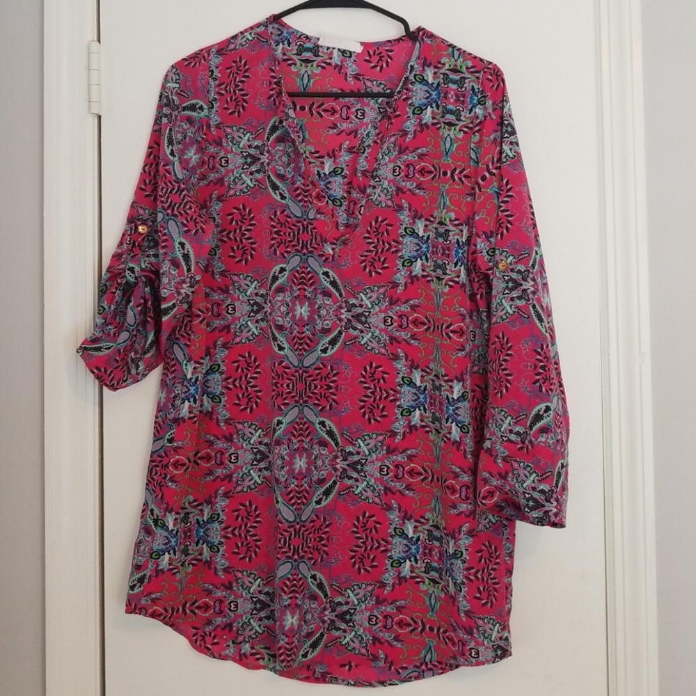 Pink Paisley Blouse